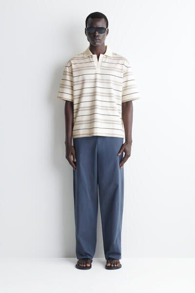 トップス COOR Stripe Cotton Lounge Shirt トップス COOR Stripe Cotton Lounge Shirt Stripe cotton lounge