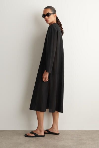cos oversized cotton midi dress COS Oversized Linen Midi Shirt Dress