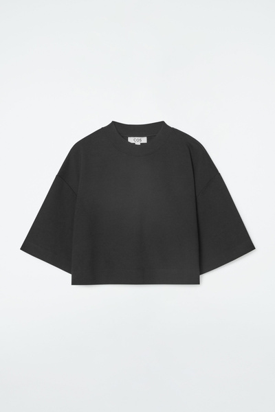 【KOOLOSET】Nylon Line Crop Shirt Cropped Cotton Shirt | Unison Label